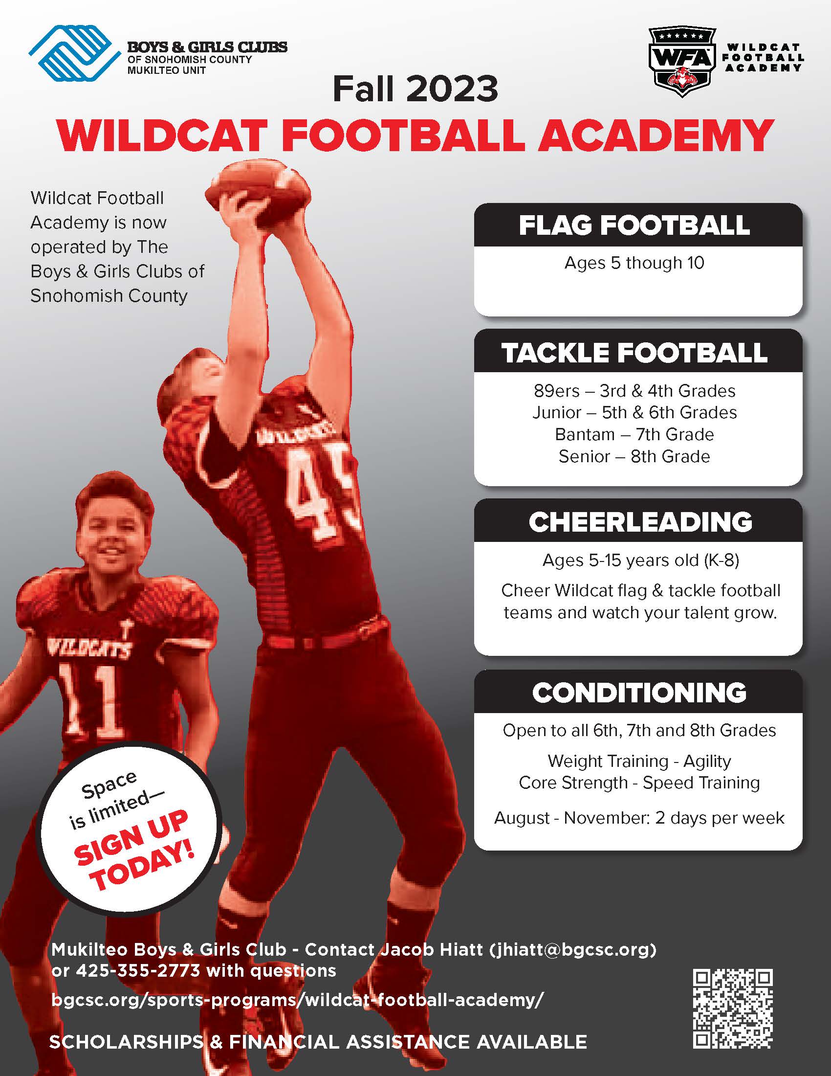 Fall 2023 Wildcat football programs