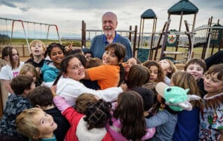 Bill Tsoukala and kids