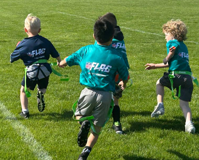 Lake Chelan Valley kids playing flag football