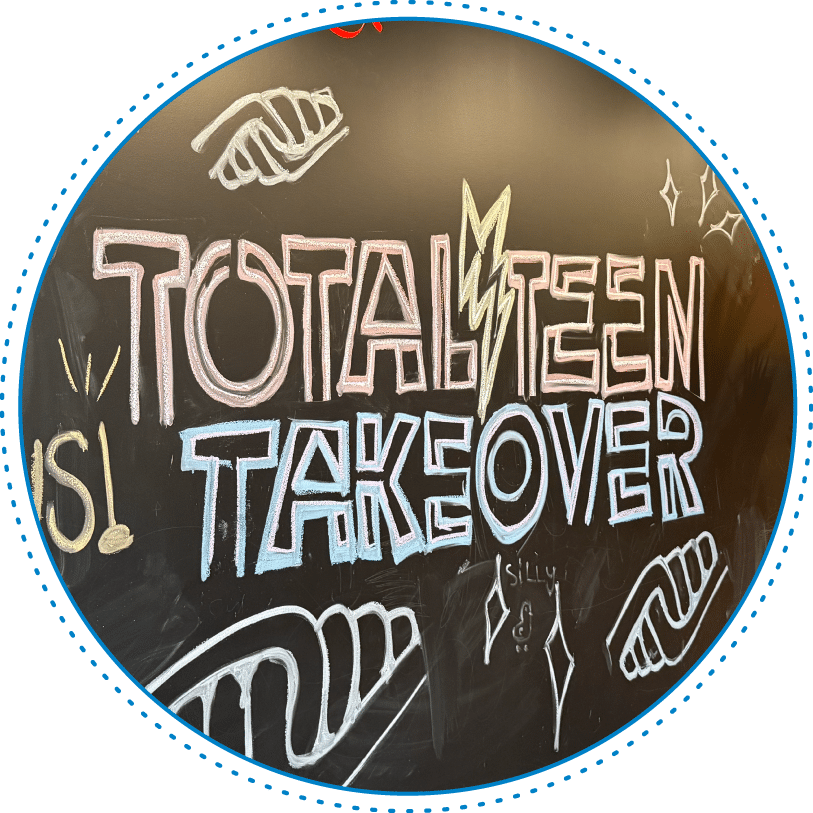 chalkboard graffiti wall